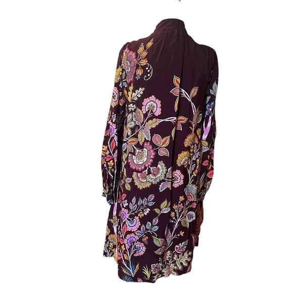 Anthropologie Lori Tunic Dress Size XS,Floral, Vacation. Mother Of Pearl Buttons - Picture 5 of 10